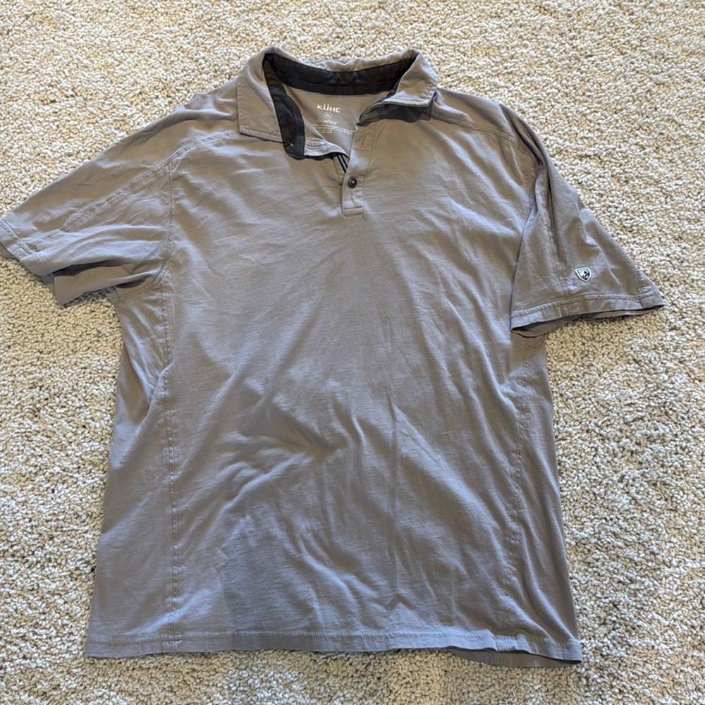 Kuhl Wildfibre Polo Shirt Men’s Short Sleeve Casual Outdoor Cotton Blend